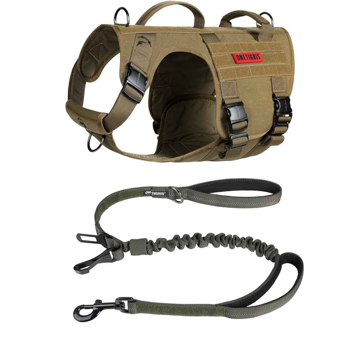 Tactical Military K9 harness for large dogs